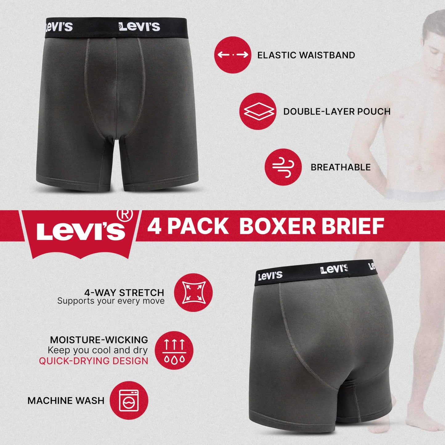 Levi's Boxers (4 Pack)